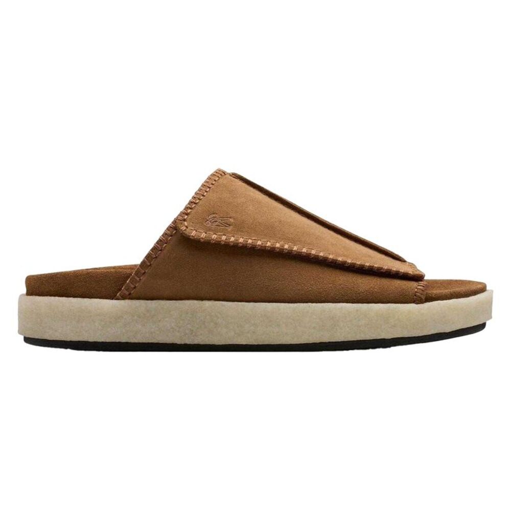 Clarks Originals Mens Overleigh Suede Sliders / Brown
